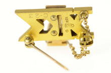 Load image into Gallery viewer, 10K Phi Kappa Kappa Ornate Victorian Lapel Pin/Brooch Yellow Gold