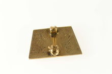 Load image into Gallery viewer, 10K Phi Sigma Delta Black Enamel 1930&#39;s Lapel Pin/Brooch Yellow Gold