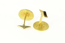 Load image into Gallery viewer, 18K Ancient Greek Coin Tribute Ornate Cuff Links Yellow Gold