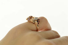 Load image into Gallery viewer, 14K 1930&#39;s Ruby Diamond Retro Ornate Statement Ring Size 5 Yellow Gold