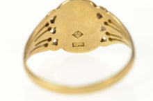 Load image into Gallery viewer, 10K Victorian Engraved Monogram C G D Ornate Ring Size 7.75 Yellow Gold