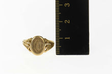 Load image into Gallery viewer, 10K Victorian Engraved Monogram C G D Ornate Ring Size 7.75 Yellow Gold