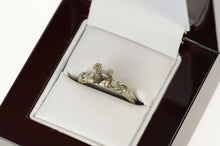 Load image into Gallery viewer, 14K 5.75mm 1940&#39;s Diamond Engagement Setting Size 6 White Gold