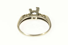 Load image into Gallery viewer, 14K 5.75mm 1940&#39;s Diamond Engagement Setting Size 6 White Gold