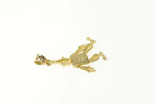 Load image into Gallery viewer, 14K Articulated Clown Comedy Symbol Circus Pendant Yellow Gold