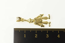 Load image into Gallery viewer, 14K Articulated Clown Comedy Symbol Circus Pendant Yellow Gold