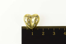 Load image into Gallery viewer, 14K Flush Diamond Encrusted Rounded Heart Love Pendant Yellow Gold