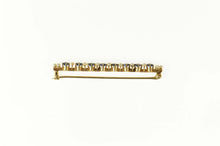 Load image into Gallery viewer, 14K Victorian Cornflower Sapphire Seed Pearl Bar Pin/Brooch Yellow Gold