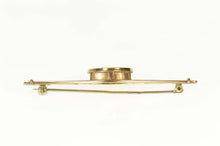 Load image into Gallery viewer, 14K Art Nouveau Diamond Lily Filigree Bar Pin/Brooch Yellow Gold