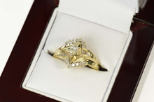 Load image into Gallery viewer, 14K 0.55 Ctw Marquise Diamond Bypass Engagement Ring Size 7 Yellow Gold