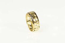 Load image into Gallery viewer, 14K Ornate Scrollwork 6.1mm Wedding Band Ring Size 5 Yellow Gold