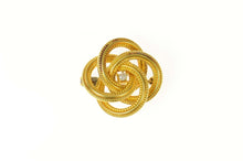 Load image into Gallery viewer, 14K Retro Diamond Knot Swirl Twist Classic Pin/Brooch Yellow Gold