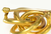 Load image into Gallery viewer, 14K Retro Diamond Knot Swirl Twist Classic Pin/Brooch Yellow Gold