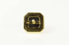 Load image into Gallery viewer, 14K Squared Diamond Black Onyx Lapel Pin/Brooch Yellow Gold