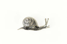 Load image into Gallery viewer, Sterling Silver 3D Ornate Detailed Snail Shell Animal Figurine