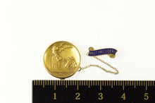 Load image into Gallery viewer, 14K Art Deco NFBPWC Women&#39;s Club Chain Lapel Pin/Brooch Yellow Gold