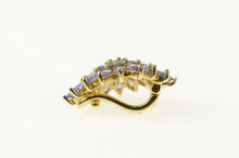 Load image into Gallery viewer, 14K Tanzanite Marquise Round Cluster Statement Pendant Yellow Gold