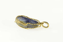 Load image into Gallery viewer, 14K Sodalite Wire Wrapped Calmness Peace Stone Charm/Pendant Yellow Gold