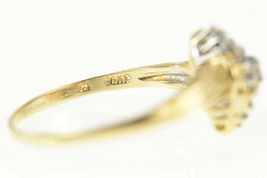 14K Cluster Classic Diamond Statement Ring Size 8.5 Yellow Gold
