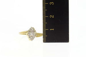 14K Cluster Classic Diamond Statement Ring Size 8.5 Yellow Gold