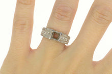 Load image into Gallery viewer, Platinum 1.37 Ctw Princess Diamond Engagement Setting Ring Size 6