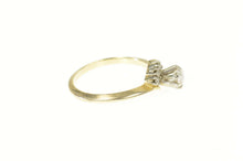 Load image into Gallery viewer, 14K 0.43 Ctw Diamond Bypass Engagement Ring Size 6.25 Yellow Gold