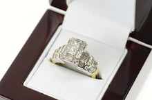 Load image into Gallery viewer, 14K 2.17 Ctw Diamond Princess Halo Engagement Ring Size 7 White Gold