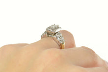 Load image into Gallery viewer, 14K 2.17 Ctw Diamond Princess Halo Engagement Ring Size 7 White Gold