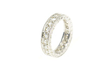 Load image into Gallery viewer, Platinum 2.10 Ctw Diamond Eternity Vine Wedding Band Ring Size 5.75