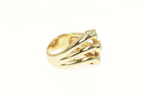 Load image into Gallery viewer, 14K 0.67 Ctw Retro Tiered Diamond Engagement Ring Size 5.5 Yellow Gold