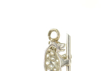 Load image into Gallery viewer, Platinum Pave Diamond Ruby Eyed Koala Bear Animal Charm/Pendant