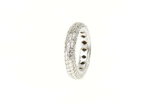 Load image into Gallery viewer, Platinum 4.00 Ctw Pave Diamond Eternity Rounded Band Ring Size 9