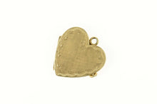 Load image into Gallery viewer, 14K Retro Heart Four Photo Shamrock Locket Pendant Yellow Gold