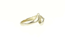 Load image into Gallery viewer, 14K 1930&#39;s Rough Diamond Snake Serpent Statement Ring Size 4.5 White Gold
