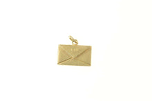 Load image into Gallery viewer, 14K Happy Birthday Mail Letter Western Postal Charm/Pendant Yellow Gold