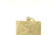 Load image into Gallery viewer, 14K Happy Birthday Mail Letter Western Postal Charm/Pendant Yellow Gold