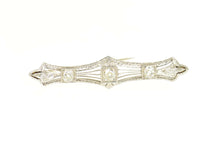 Load image into Gallery viewer, Platinum 1.17 Ctw Old European Cut Diamond Victorian Pin/Brooch