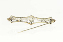 Load image into Gallery viewer, Platinum 1.17 Ctw Old European Cut Diamond Victorian Pin/Brooch