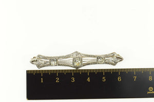 Platinum 1.17 Ctw Old European Cut Diamond Victorian Pin/Brooch