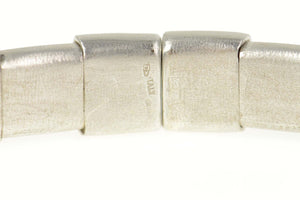 18K 1.50 Ctw Roberto Demeglio Diamond Banded Bracelet 6.75" White Gold