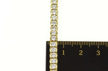 Load image into Gallery viewer, 14K 5.60 Ctw Diamond Classic Statement Tennis Bracelet 7.25&quot; Yellow Gold