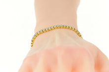 Load image into Gallery viewer, 14K 5.60 Ctw Diamond Classic Statement Tennis Bracelet 7.25&quot; Yellow Gold