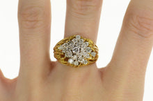 Load image into Gallery viewer, 18K 1.44 Ctw Diamond Artisanal Vine Cluster Men&#39;s Ring Size 10 Yellow Gold