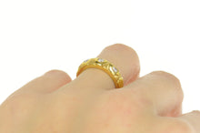 Load image into Gallery viewer, 18K 0.22 Ctw Diamond Geometric Wedding Band Ring Size 6 Yellow Gold