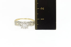 14K 0.53 Ctw 1940's Diamond Classic Engagement Ring Size 6.25 Yellow Gold