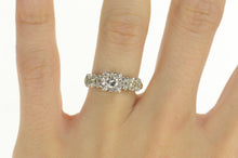 Load image into Gallery viewer, 14K 0.53 Ctw 1940&#39;s Diamond Classic Engagement Ring Size 6.25 Yellow Gold