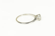 Load image into Gallery viewer, 14K 0.16 Ct 1940&#39;s Diamond Solitaire Engagement Ring Size 7.5 White Gold