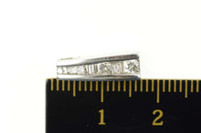 Load image into Gallery viewer, 10K 0.25 Ctw Diamond Graduated Channel Classic Pendant White Gold