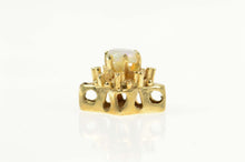 Load image into Gallery viewer, 14K Ornate Opal Decorative Slide Bracelet Charm/Pendant Yellow Gold