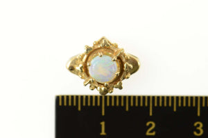 14K Ornate Opal Decorative Slide Bracelet Charm/Pendant Yellow Gold